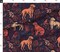Hunting Dogs Wildlife Autumnal Nature Woodland Botanical Birds Sporting Dogs Large Scale Forest Hunting Earth Tones Animals Dogs Leaves Fall Custom Printed Fabric by Spoonflower Various Fabrics by the Yard or Fat Quarter